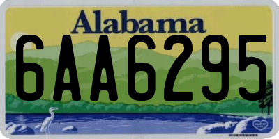 AL license plate 6AA6295