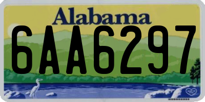 AL license plate 6AA6297