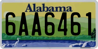 AL license plate 6AA6461