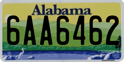 AL license plate 6AA6462
