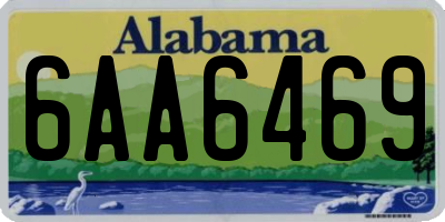 AL license plate 6AA6469