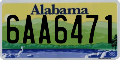 AL license plate 6AA6471