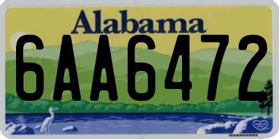 AL license plate 6AA6472