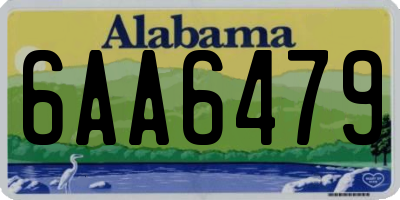AL license plate 6AA6479