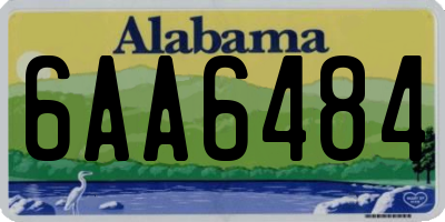 AL license plate 6AA6484