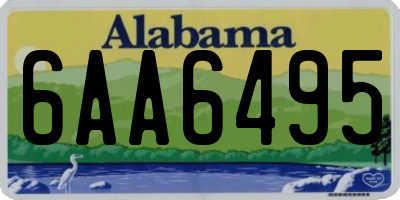 AL license plate 6AA6495