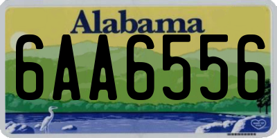 AL license plate 6AA6556