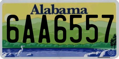AL license plate 6AA6557