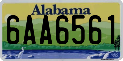 AL license plate 6AA6561