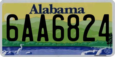 AL license plate 6AA6824