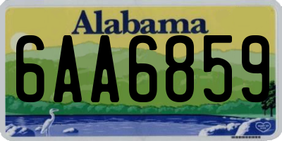 AL license plate 6AA6859