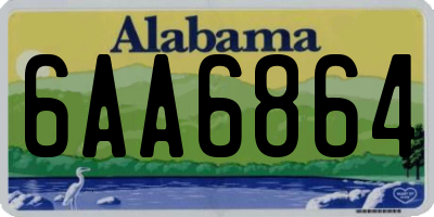 AL license plate 6AA6864