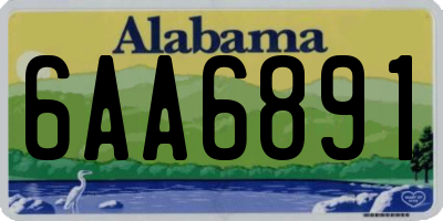 AL license plate 6AA6891