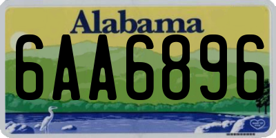 AL license plate 6AA6896