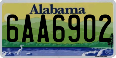 AL license plate 6AA6902