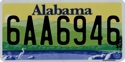 AL license plate 6AA6946