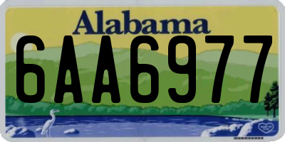 AL license plate 6AA6977