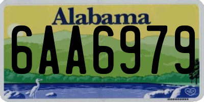 AL license plate 6AA6979