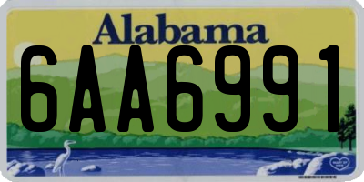 AL license plate 6AA6991