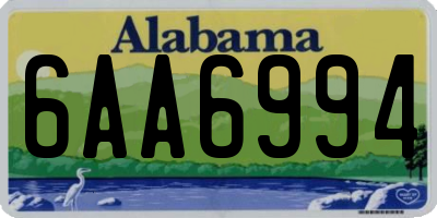 AL license plate 6AA6994