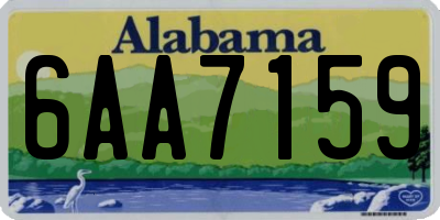 AL license plate 6AA7159