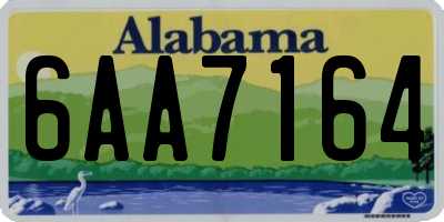 AL license plate 6AA7164