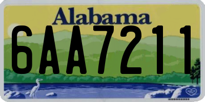 AL license plate 6AA7211