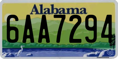 AL license plate 6AA7294