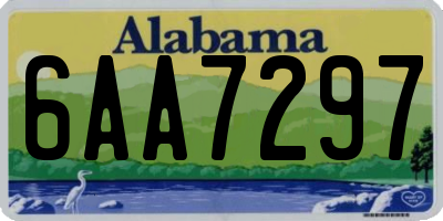 AL license plate 6AA7297