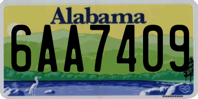 AL license plate 6AA7409