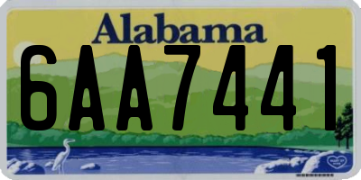 AL license plate 6AA7441