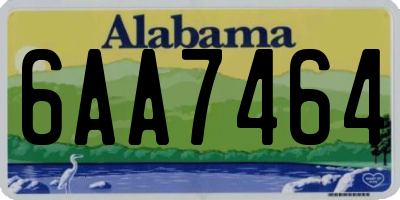 AL license plate 6AA7464