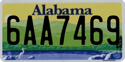 AL license plate 6AA7469