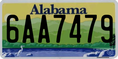 AL license plate 6AA7479
