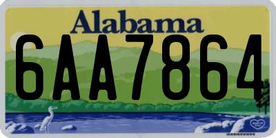 AL license plate 6AA7864