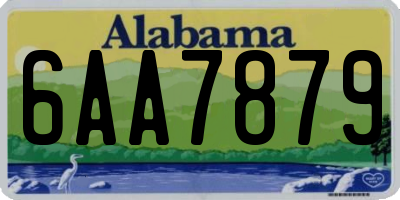 AL license plate 6AA7879