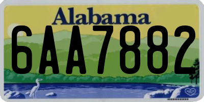 AL license plate 6AA7882