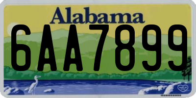 AL license plate 6AA7899