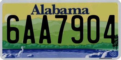AL license plate 6AA7904