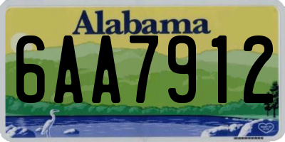 AL license plate 6AA7912