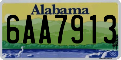 AL license plate 6AA7913