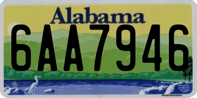 AL license plate 6AA7946