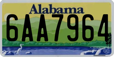 AL license plate 6AA7964