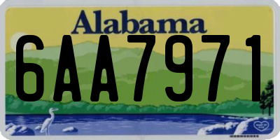 AL license plate 6AA7971