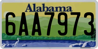 AL license plate 6AA7973