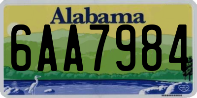 AL license plate 6AA7984