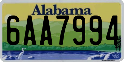 AL license plate 6AA7994