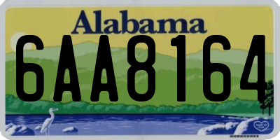 AL license plate 6AA8164