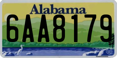 AL license plate 6AA8179