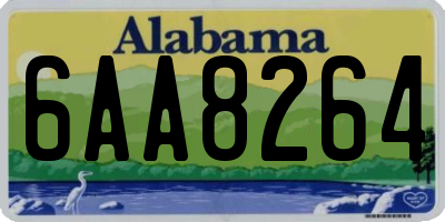 AL license plate 6AA8264